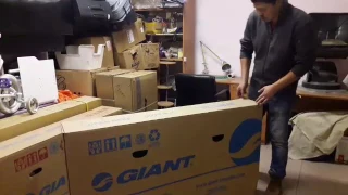 Как упакован велосипед в коробке для транспортировки