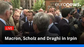 Macron, Scholz and Draghi in Irpin