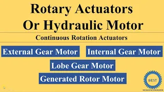 Rotary Actuators   External Gear Motor - Internal Gear Motor-Lobe Type Motor - Generated Rotor Motor