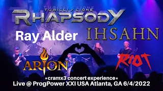 ProgPower USA XXI 2022 Day 4 Rhapsody Ihsahn Ray Alder Riot Arion *cramx3 concert experience*