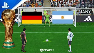 FIFA 23 ARGENTINA V GERMANY QATAR WORLD CUP FINAL PENALTY SHOOTOUT