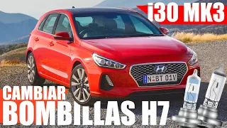 CAMBIAR bombillas HYUNDAI i30 MK3 (DIAMOND VISION H7)