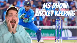 MS Dhoni Wicket Keeping Skills Reaction