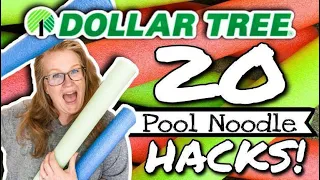 ⭐️ 20 AMAZING DOLLAR TREE POOL NOODLE LIFE HACKS ⭐️