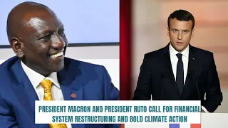 FRANCE AND KENYA AGREE ON FINANCIAL SYSTEM RESTRUCTURING AND BOLD CLIMATE ACTION