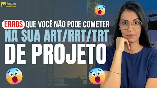 Não emita ART/RRT/TRT de PROJETO PARA REGULARIZAÇÃO DE IMÓVEIS