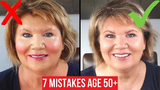 7 MAKEUP MISTAKES YOU Might Be Making if You're over 50 + How to FIX Them