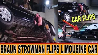 Braun Strowman pushes over Mr.McMahon's limousine Car:Raw,Jan.14,2019