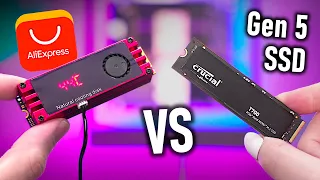 Bad Idea! PCIe Gen 5 SSD vs. AliExpress "Heatsinks"