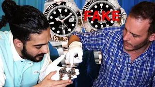 Reloj de $300,000 VS $3,000 / ¿VALE LA PENA COMPRAR RELOJES ROLEX FAKE?