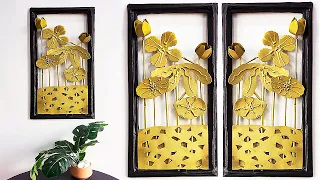 DIY| Super Unique Metallic Wall Art For Your Home Decor| Room Decorating Ideas| Handmade Crafts