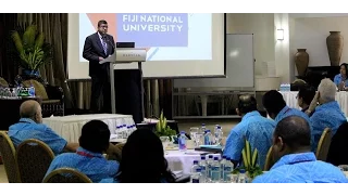 Fijian Minister Hon. Dr. Mahendra Reddy presentation at TopEx Conference 2015.