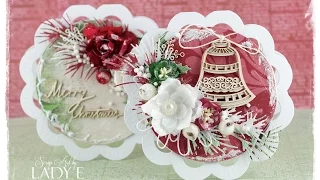 2 Shaped Christmas Cards Tutorial