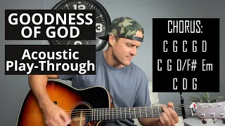 Bethel Music | Jenn Johnson | GOODNESS OF GOD | Acoustic Guitar Tutorial & Play-Through