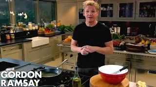 Gordon Ramsay Demonstrates How To Make A Chocolate Mint Cake