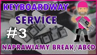 WYMIANA PRZYCISKU BREAK i ABCD - YAMAHA GENOS DISASSEMBLY REPAIR - KEYBOARDWAY SERVICE #3