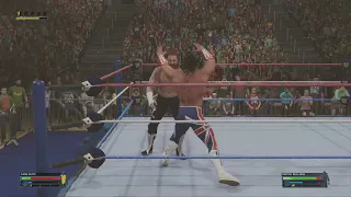 Playin WWE 2K24 Sami Zayn vs The British Bulldog