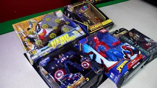y2mate com   Marvel Avenger Collection, Thor's AXE, Thanos Gauntlet,Spider Man  unboxing Kbrox2tTKYM