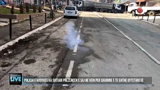 Serbët u vendosin  barrikadën para syve, KFOR nuk bën asgjë- Shqipëria Live