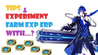 [Elsword] Tips and Experiment Farming EXP ERP | EXP boost medal 100% | elrianode city dungeon