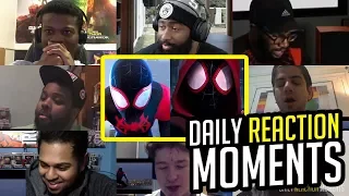 SPIDER-MAN: INTO THE SPIDER-VERSE Teaser Trailer Reaction Mashup Moments