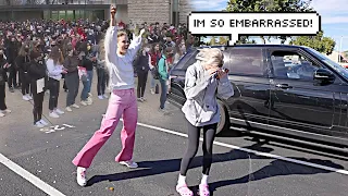 Embarrassing my Little Sister in front of her School!