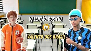 A diferença entre o valentão dos EUA e do Brasil😂