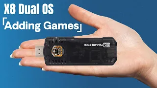 X8 dual OS game stick console adding games tutorial