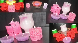 How to make Candles at home without Moulds | Last minute Diwali Decorations | DIY Candles Making