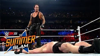 WWE Summerslam 2015: Undertaker vs. Brock Lesnar FULL MATCH HIGHLIGHTS (WWE 2K15)