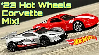 SRC Review: 2023 Hot Wheels Corvette 70 Series mix. Unboxing, review, race!