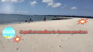 A perfect sandbar in Quezon province