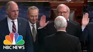 Vice President Mike Pence Swears In Newly Elected Senators | NBC News