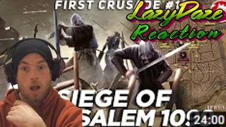 HISTORY FAN REACTION TO Siege of Jerusalem 1099 - First Crusade Medieval History - First Crusade!