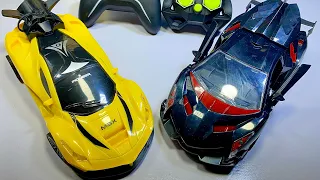 Yellow Ferrari and Black Lamborghini unboxing || Best Rc car unboxing