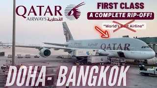 First Class Disappointment! | Doha - Bangkok | Qatar Airways First Class | Airbus A380 | Trip Report