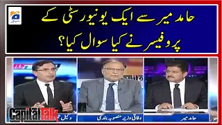 What question did a university professor ask Hamid Mir? - Capital Talk - Geo News