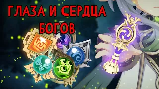 Что нового о Глазах и Сердцах Бога? Лор Genshin Impact