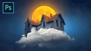 Photoshop Tutorial - Witch's House Fantasy Photo Manipulation Tutorial