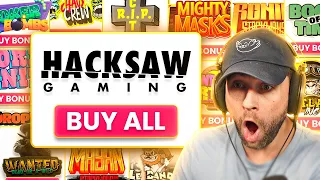 BUYING a BONUS on EVERY SLOT from HACKSAW GAMING!! (Bonus Buys)