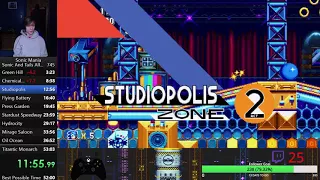 Sonic Mania Sonic And Tails All Emeralds% [WR]———AND Any% [WR] 52:06 Patched