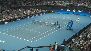 ATP Cup 2020 - Djokovic vs Anderson Dramatic First Set Tiebreaker (Nole gets angry at the crowd)