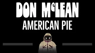 Don McLean • American Pie (CC) 🎤 [Karaoke] [Instrumental Lyrics]