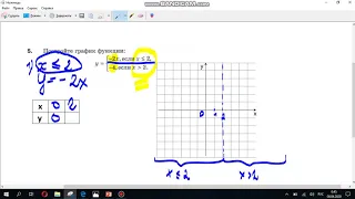 Контрольная работа по теме "Функции". Разбор задания № 5. (7 класс)