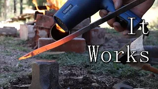 Dirt Cheap Blacksmithing - Forge and Anvil setup
