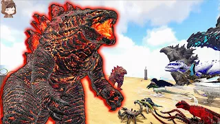 Abyss Godzilla VS Mod Dinosaurs | ARK Mod Battle Ep.399