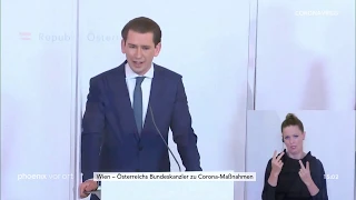 Sebastian Kurz zu möglichen Grenzöffnungen am 13.05.20.