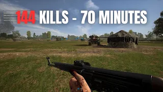 144 KILL in 70 MINUTES Gameplay in HELL LET LOOSE - full match