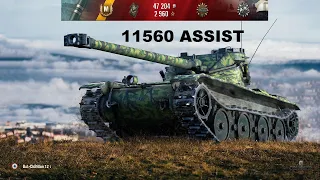 WoT Ace Tanker: Bat.-Châtillon 12 t, 11560 ASSIST, Prokhorovka, Standard Battle