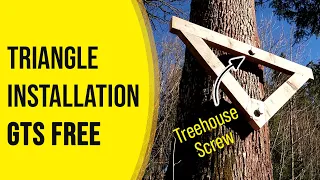 Treehouse Wooden Triangle + Installation GTS Free